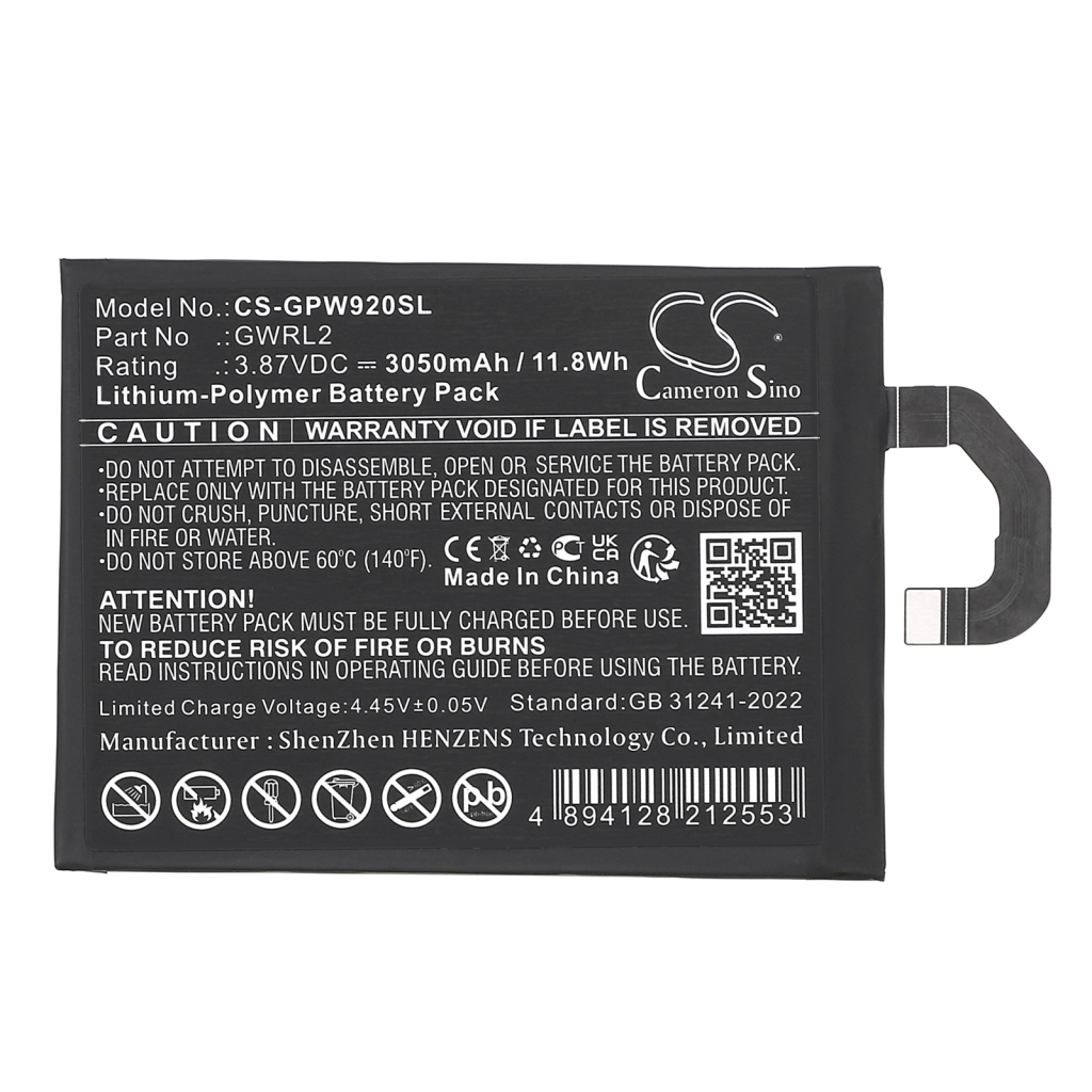 Mobiltelefonbatteri Google CS-GPW920SL