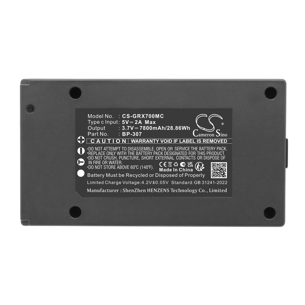 CS-GRX700MC specifikation 3,7V 7800mAh Li-ion vildtkamera