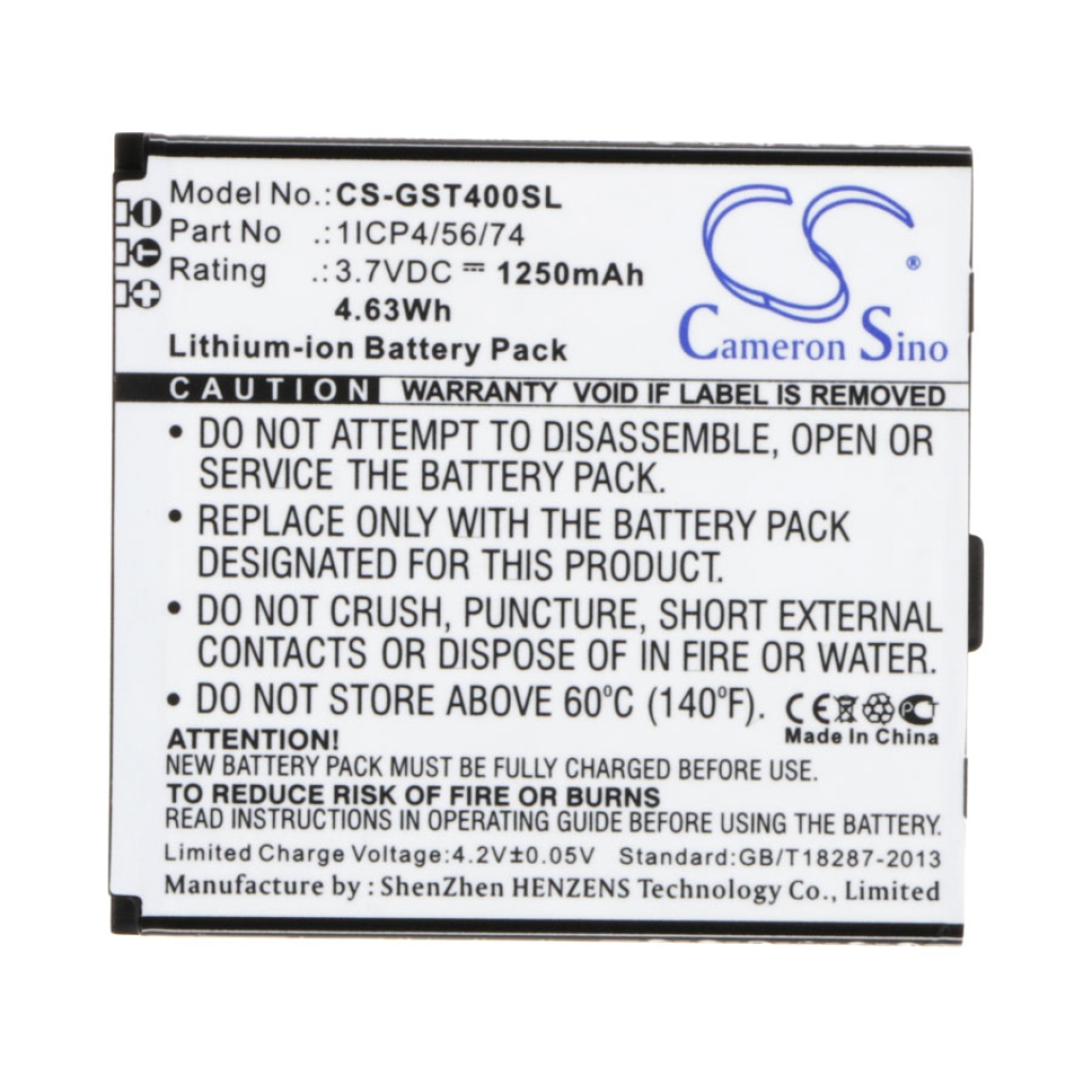 Mobiltelefonbatteri GSmart CS-GST400SL