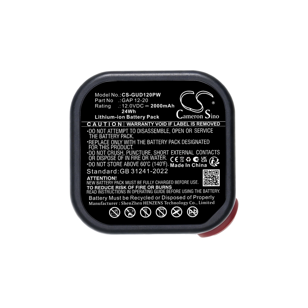 Batteri kompatibel med Gude CS-GUD120PW