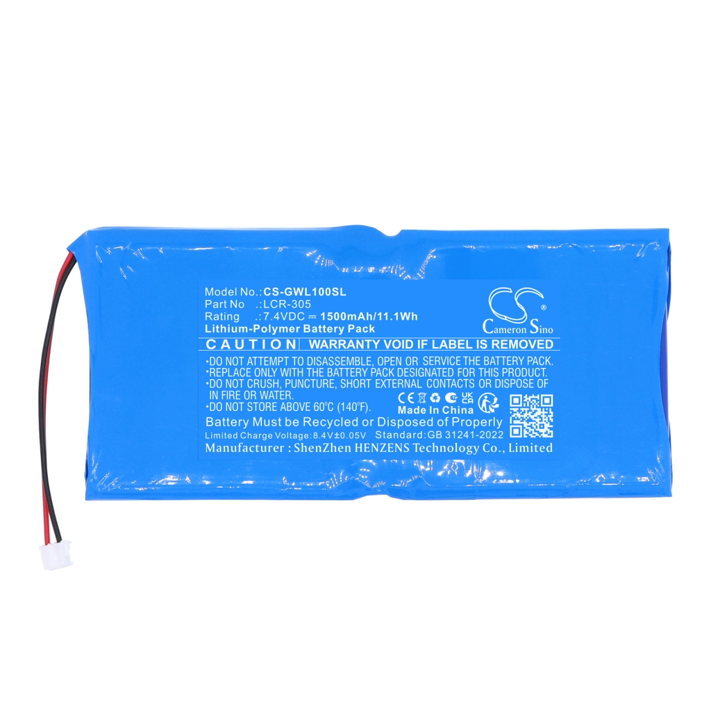 Batteri kompatibel med Gw instek CS-GWL100SL