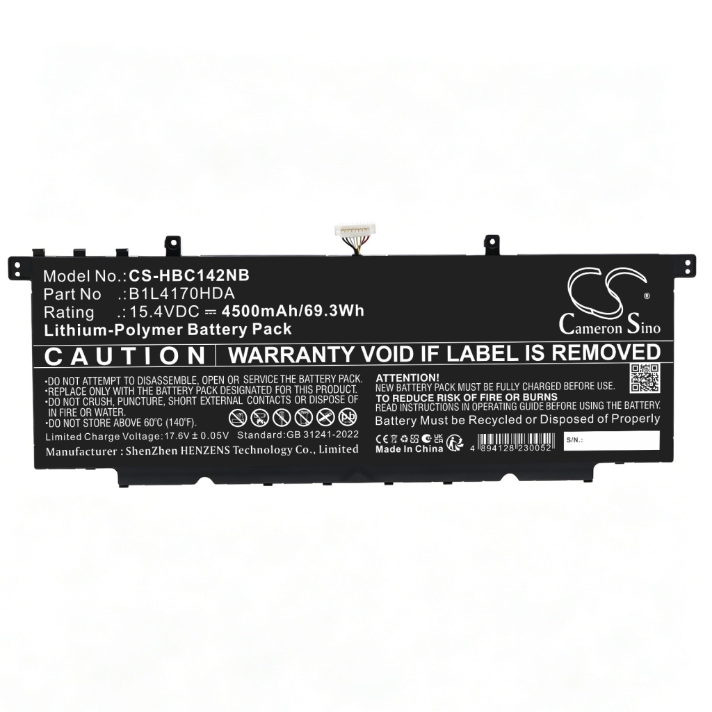 Batteri kompatibel med H3c CS-HBC142NB