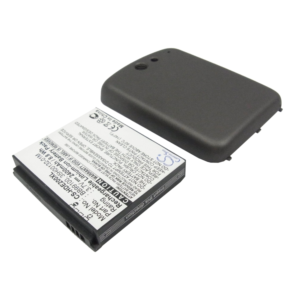 Cameron Sino CS-HDE200XL bagsideetiketvisning: 2400mAh Rechargeable Li-ion, mørkt udvidet bagdæksel