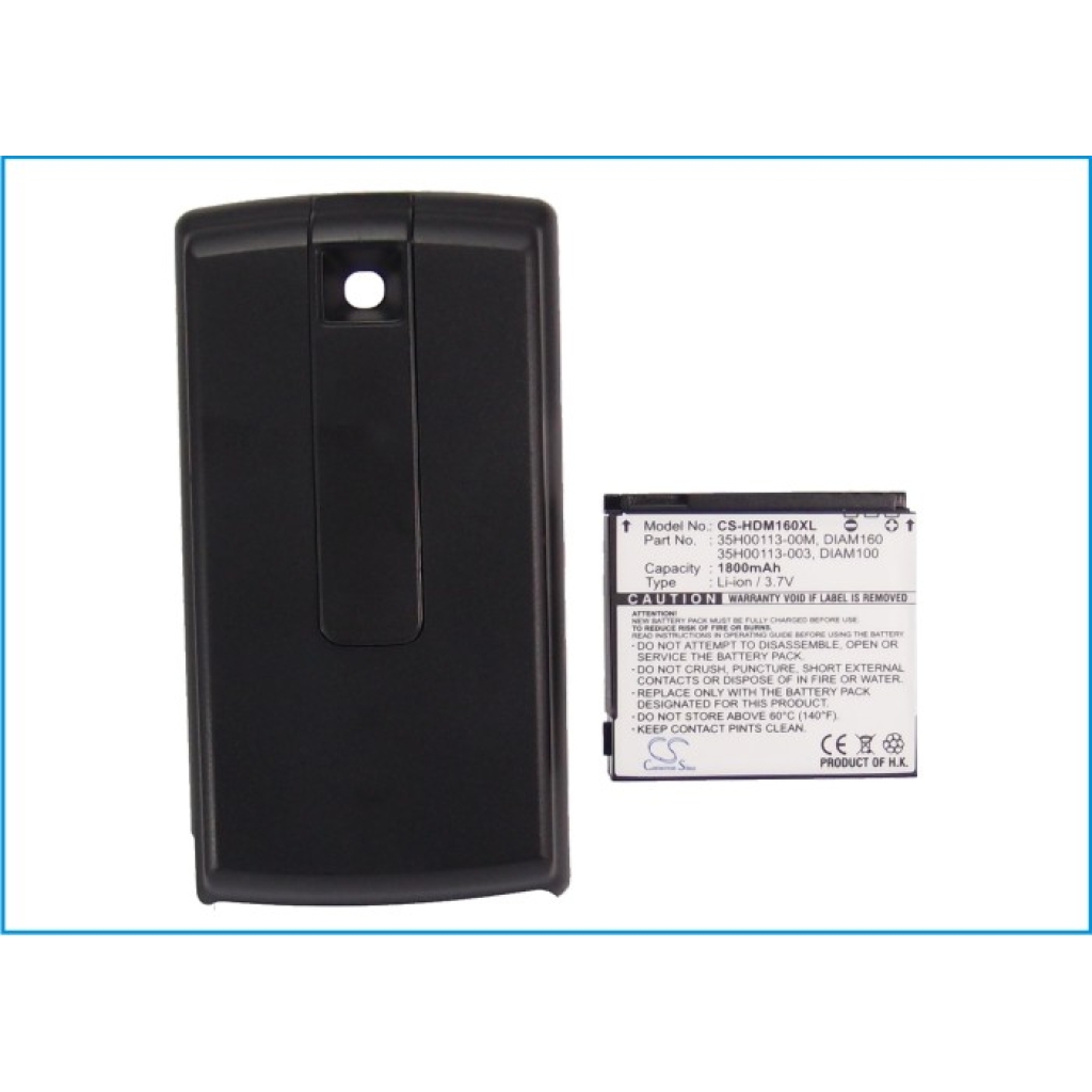 Batteri kompatibel med HTC SoftBank T-Mobile CS-HDM160XL