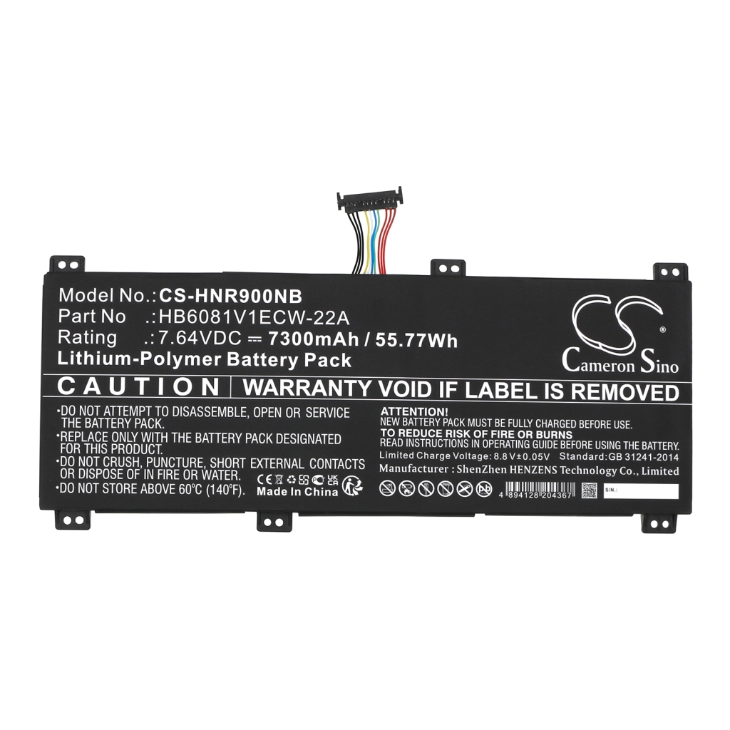 Notebookbatteri Honor CS-HNR900NB