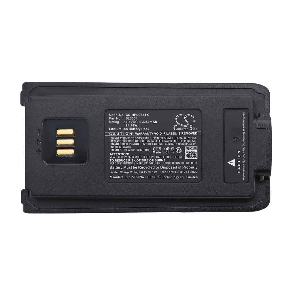 Batteri kompatibel med Hytera CS-HPD985TX