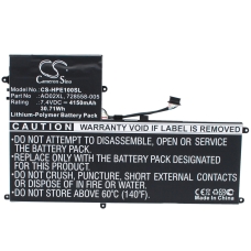 Kompatibel batteriudskiftning til HP 2ICP4-74/120,2ICP4-75/121,72558-005,728250-121,728250-1C1...