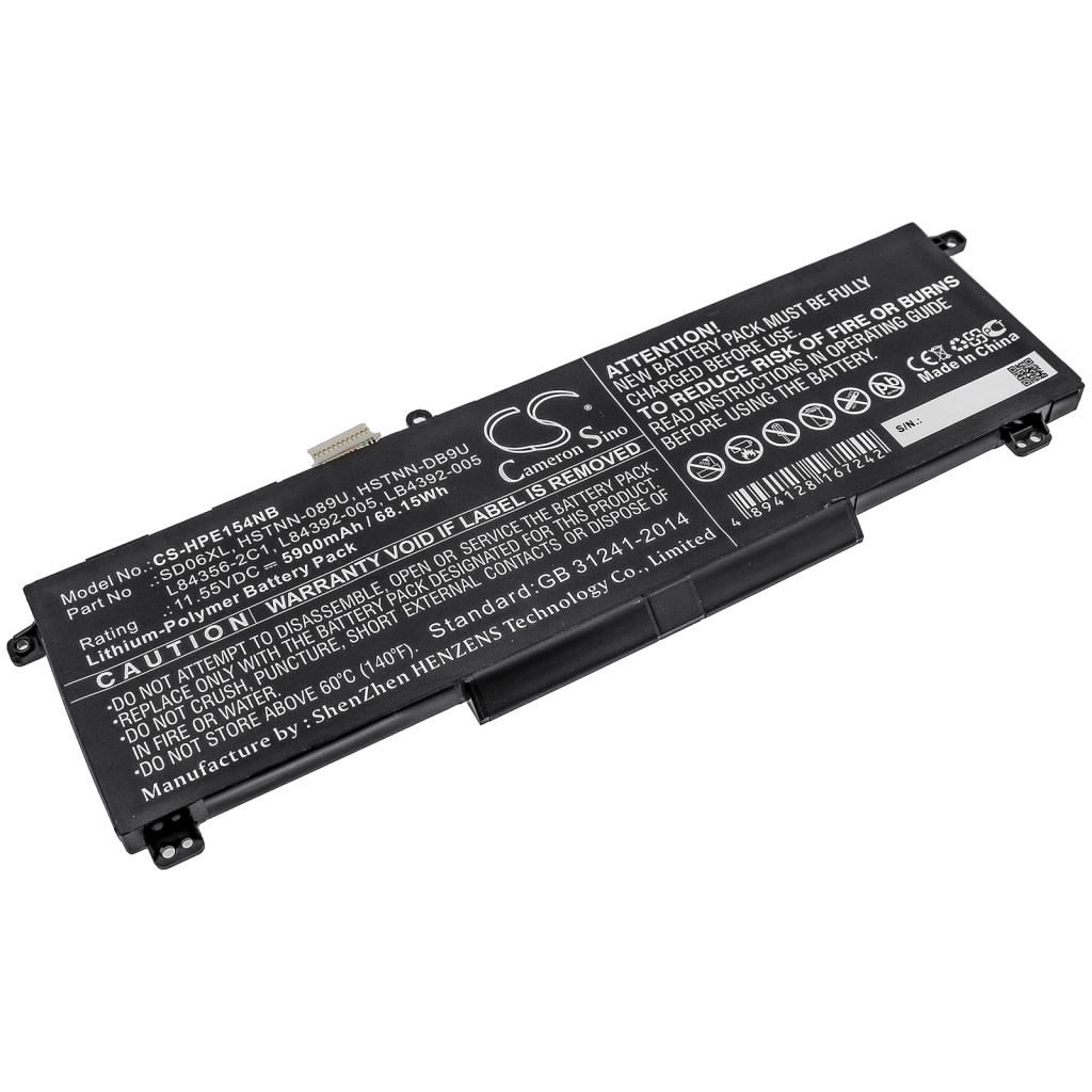 Notebookbatteri HP CS-HPE154NB