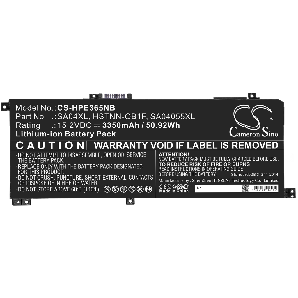Notebookbatteri HP CS-HPE365NB