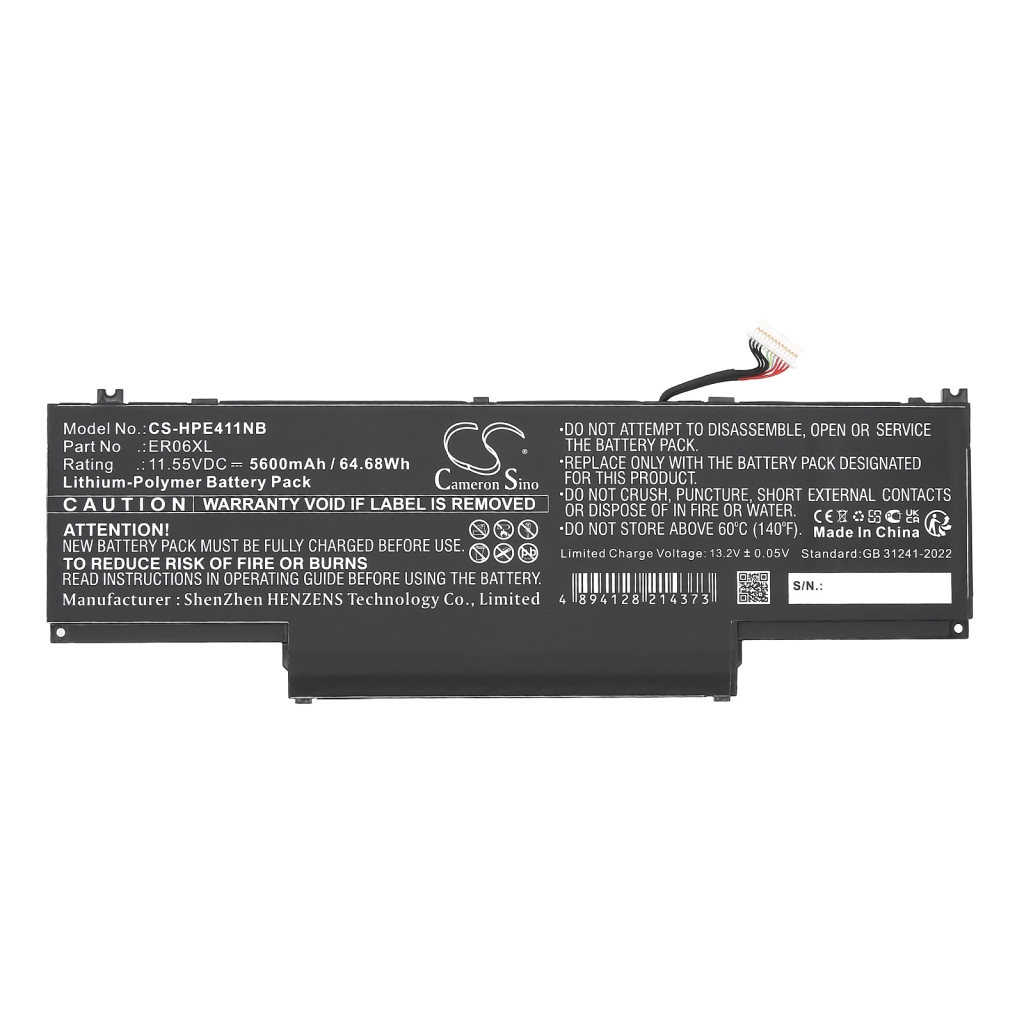 Notebookbatteri HP CS-HPE411NB
