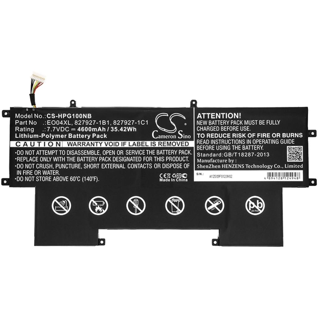 Notebookbatteri HP CS-HPG100NB