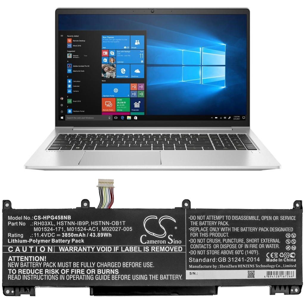 Notebookbatteri HP CS-HPG458NB