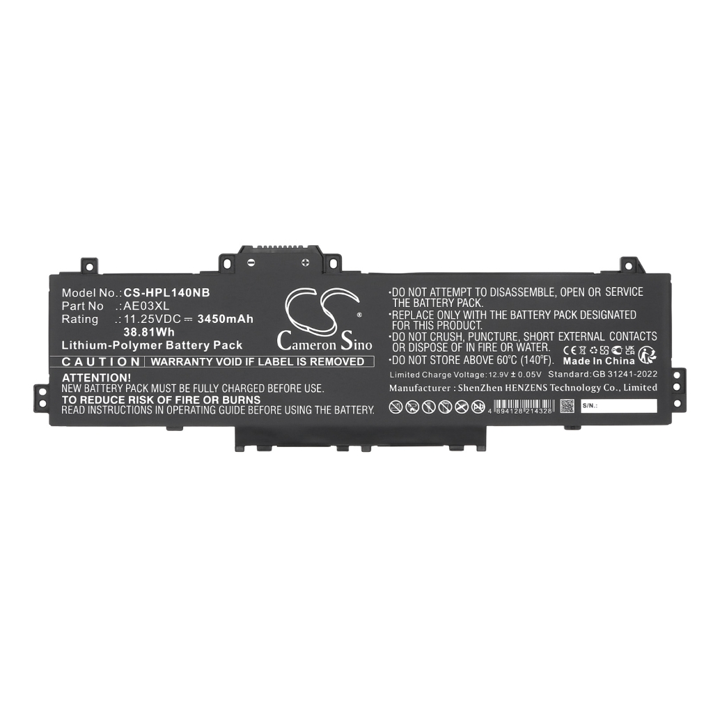 Notebookbatteri HP CS-HPL140NB