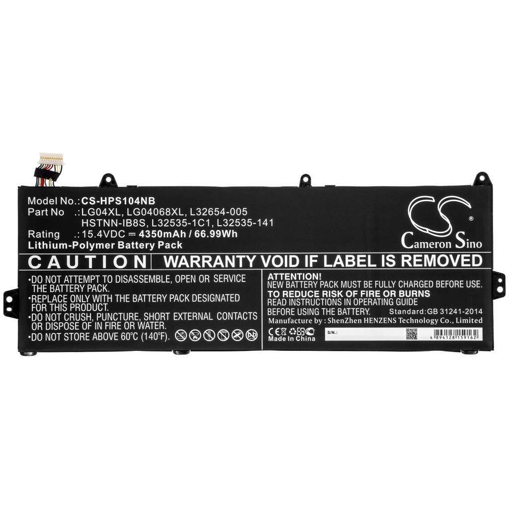 Notebookbatteri HP CS-HPS104NB