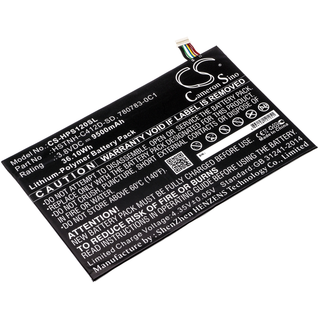 Tabletbatteri HP CS-HPS120SL