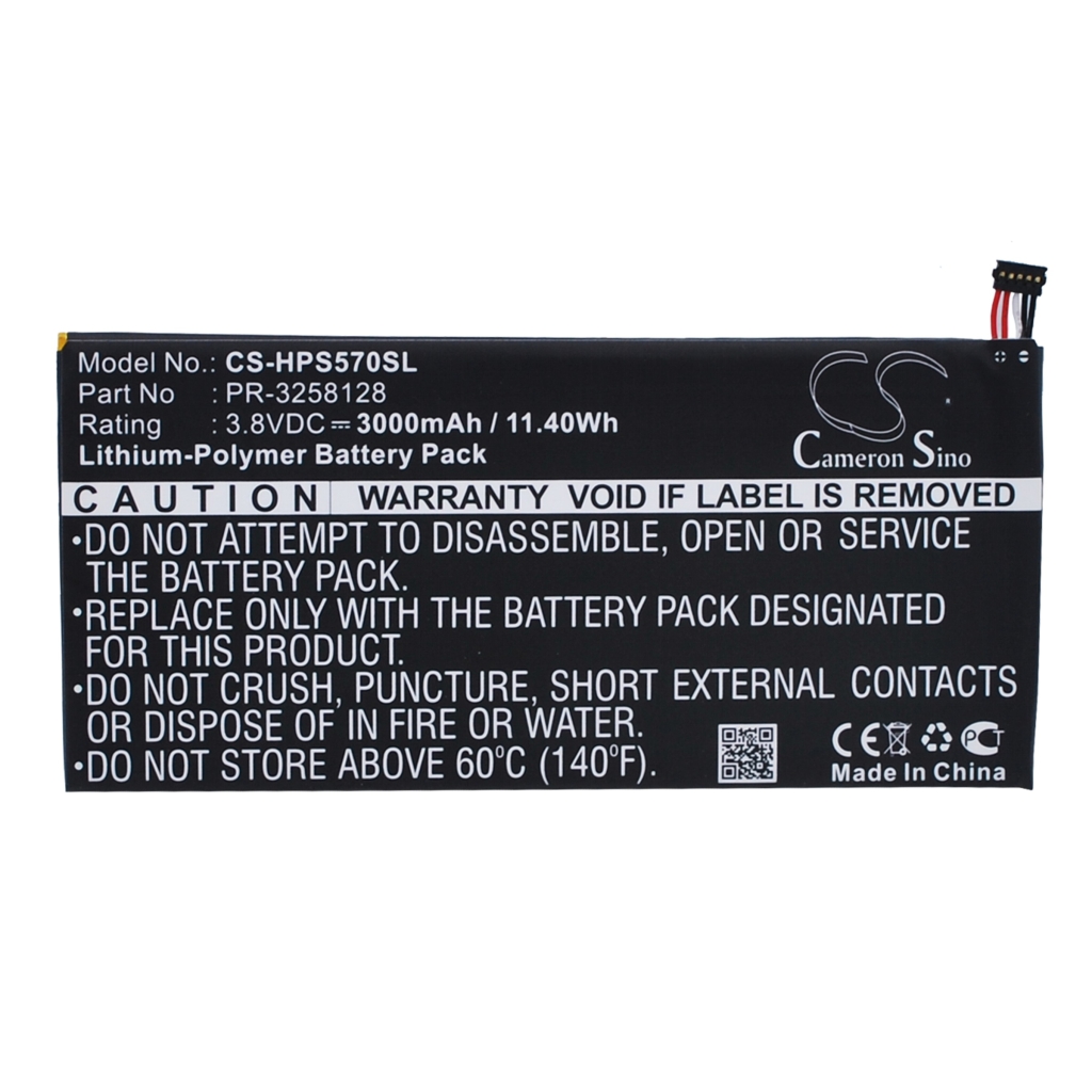 Tabletbatteri HP CS-HPS570SL