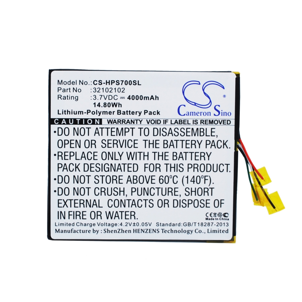 Tabletbatteri HP CS-HPS700SL