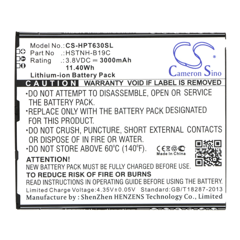 Tabletbatteri HP CS-HPT630SL
