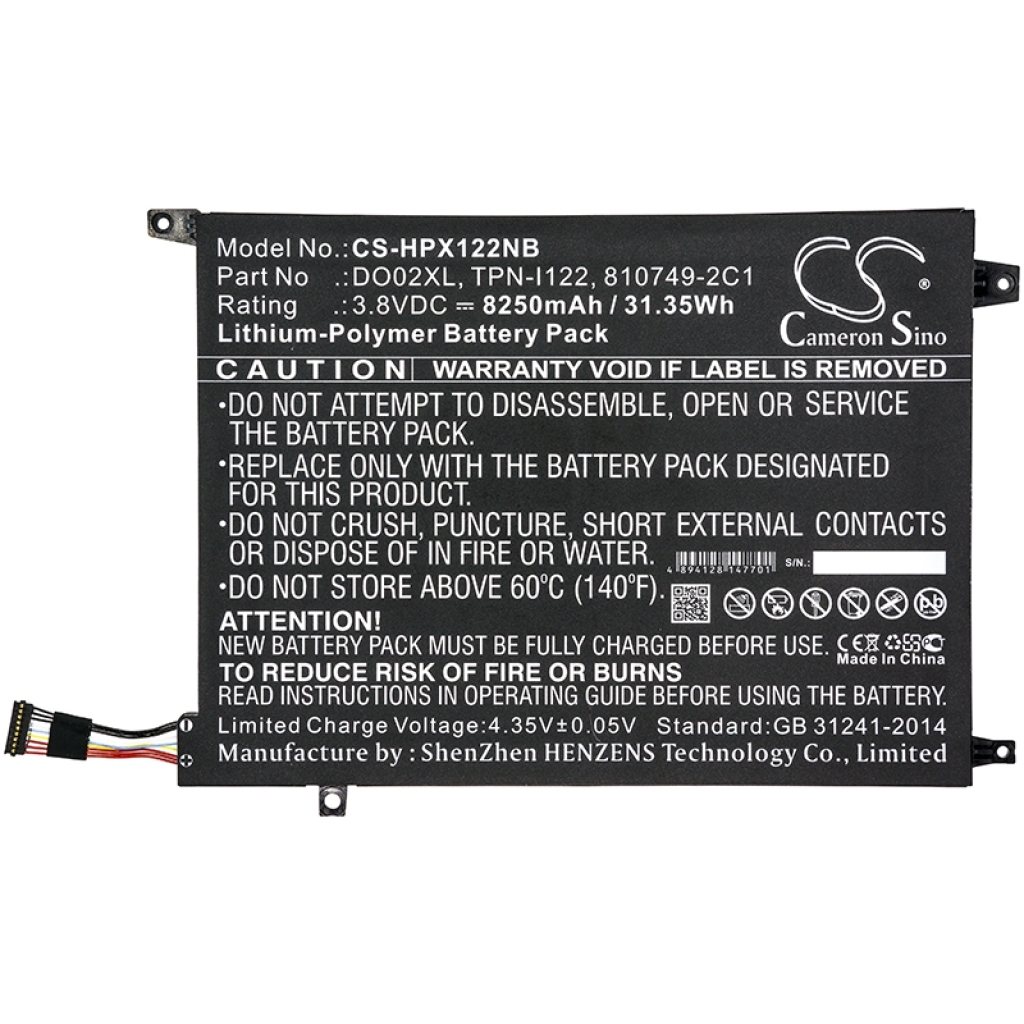 Notebookbatteri HP CS-HPX122NB