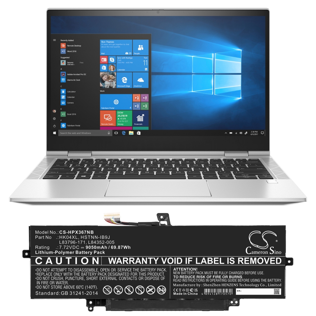Notebookbatteri HP CS-HPX367NB