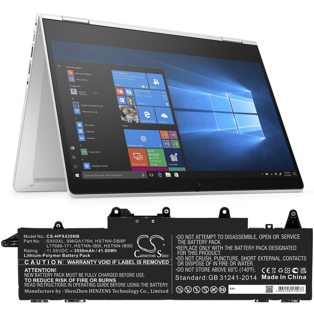 Notebookbatteri HP CS-HPX435NB