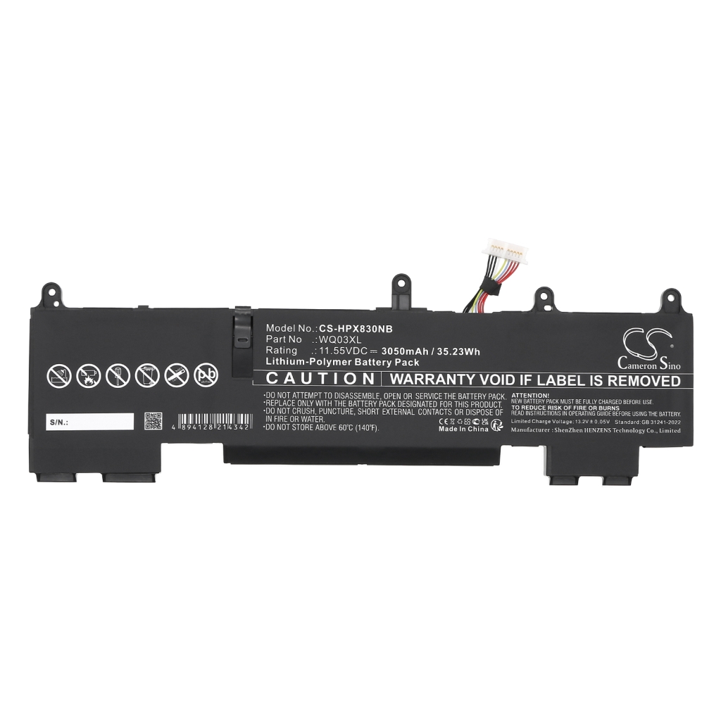 Notebookbatteri HP CS-HPX830NB
