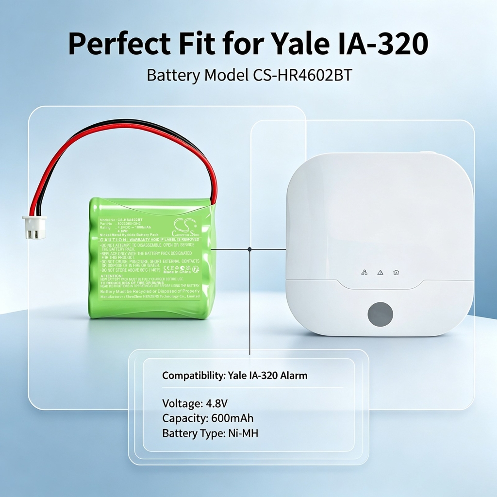 Batteri kompatibel med Yale CS-HSA602BT