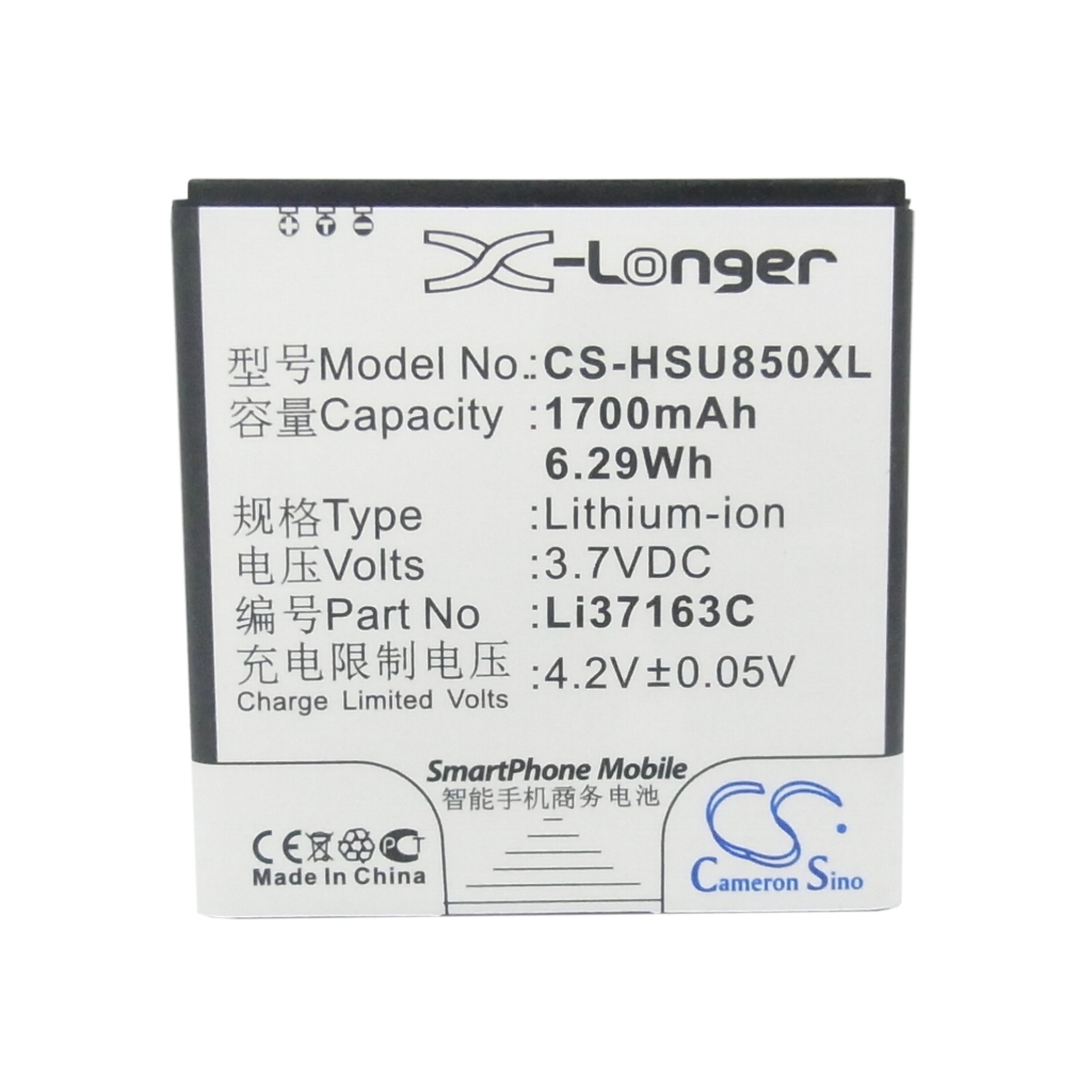 Batteri kompatibel med Hisense CS-HSU850XL