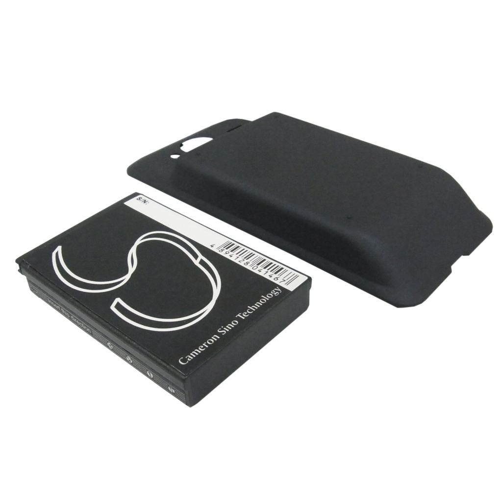 Cameron Sino CS-HT6100XL batteri med dæksel — sort side med logo og dæksel ved siden af
