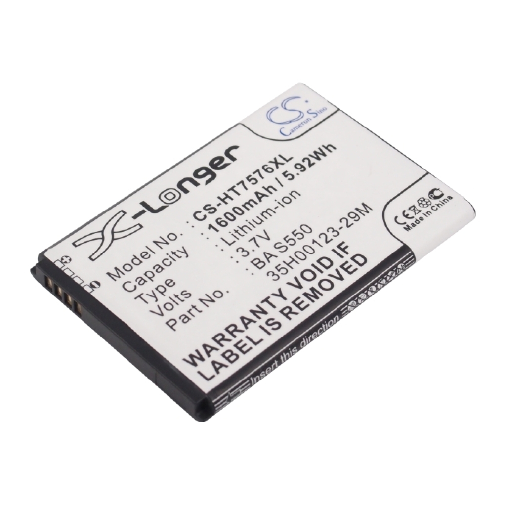 Mobiltelefonbatteri HTC CS-HT7576XL