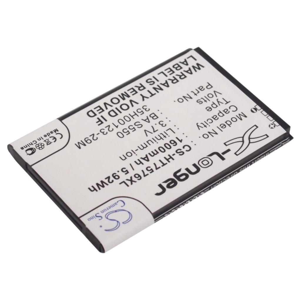 Mobiltelefonbatteri HTC CS-HT7576XL