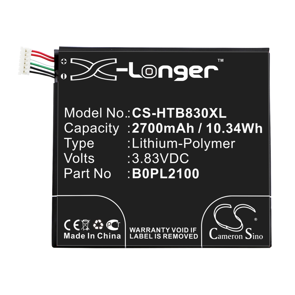Batteri kompatibel med HTC CS-HTB830XL