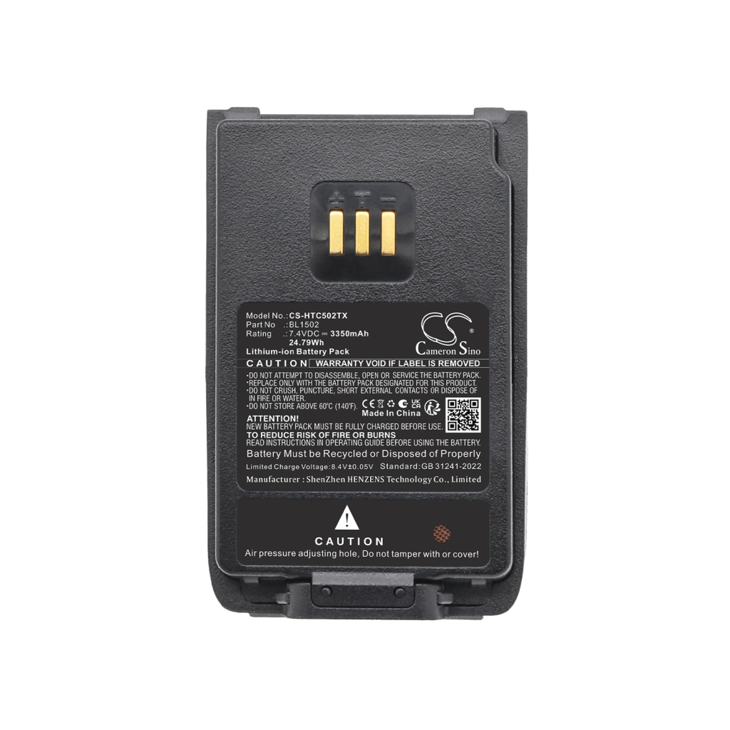 Batteri kompatibel med HYT Hytera CS-HTC502TX