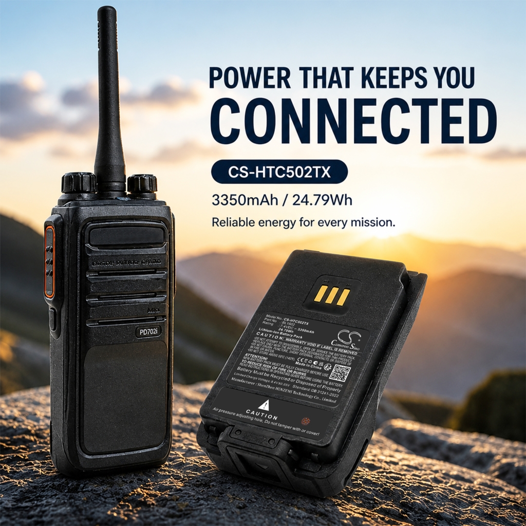 Batteri kompatibel med HYT Hytera CS-HTC502TX