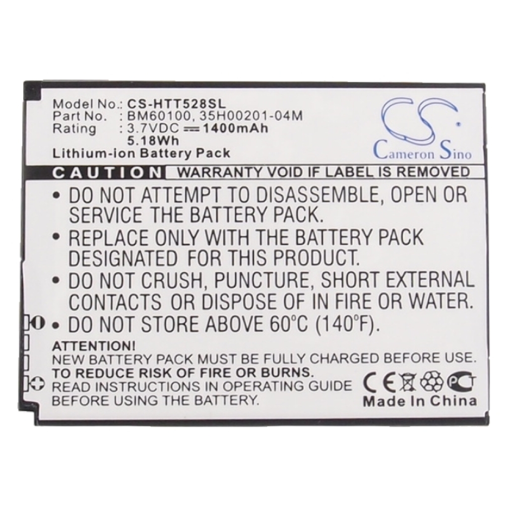 Mobiltelefonbatteri HTC CS-HTT528SL