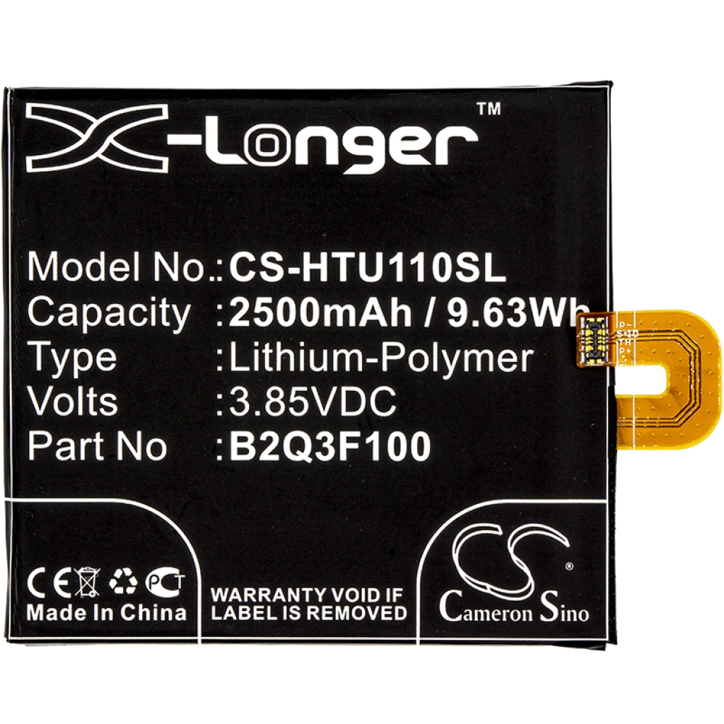 Mobiltelefonbatteri HTC CS-HTU110SL