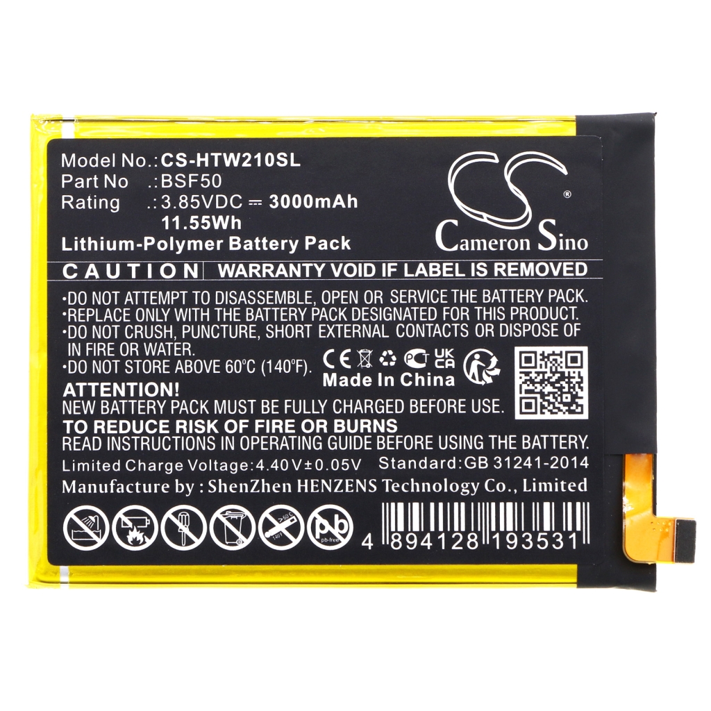 Mobiltelefonbatteri HTC CS-HTW210SL