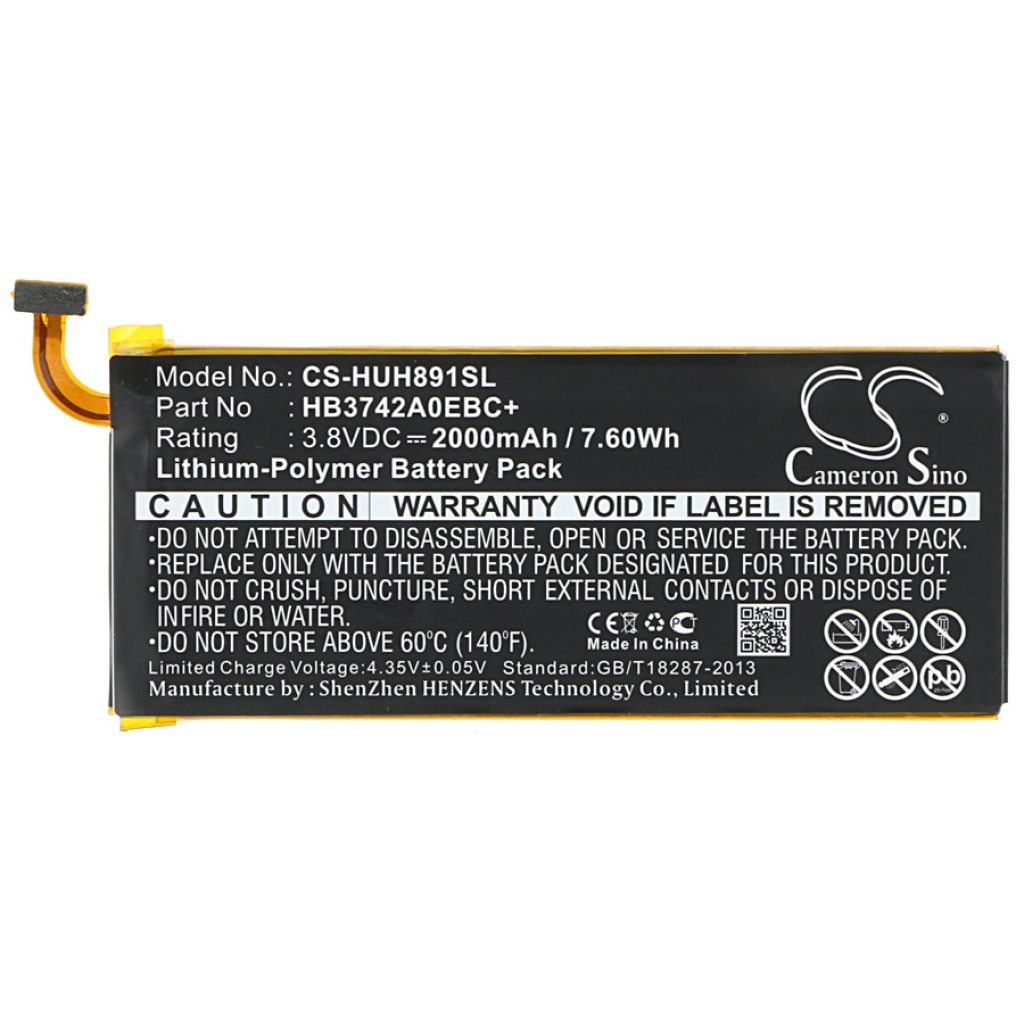 Mobiltelefonbatteri Huawei CS-HUH891SL