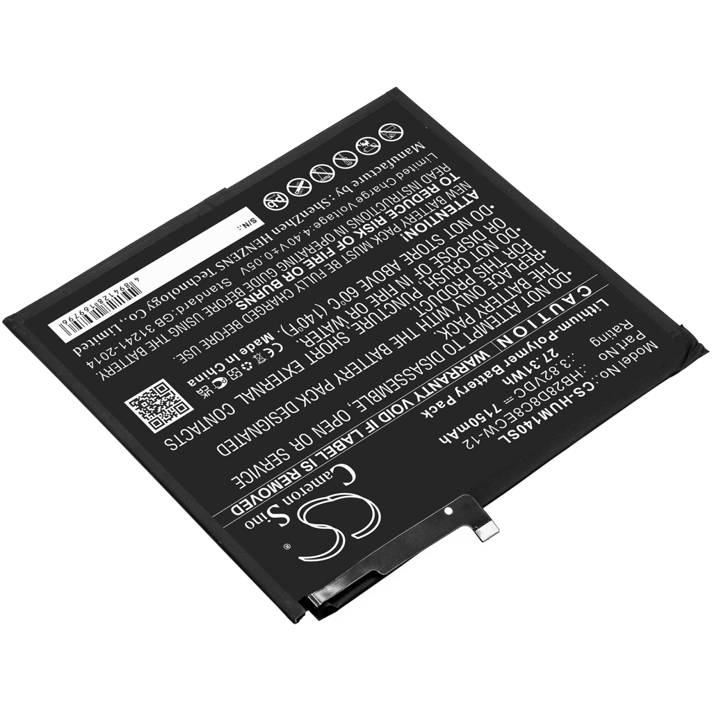 Tabletbatteri Huawei CS-HUM140SL