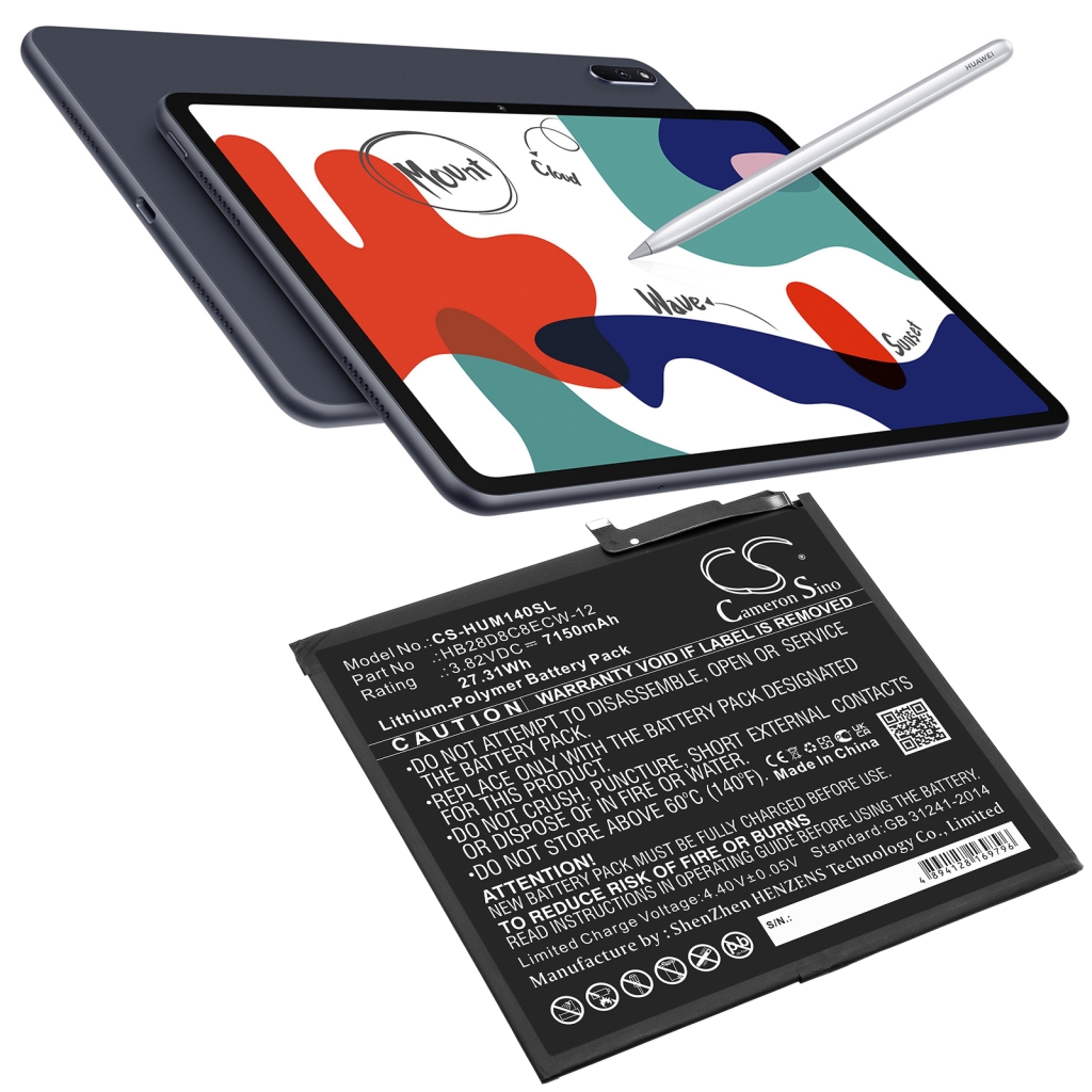 Tabletbatteri Huawei CS-HUM140SL