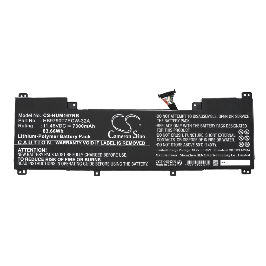 Notebookbatteri Huawei CS-HUM167NB