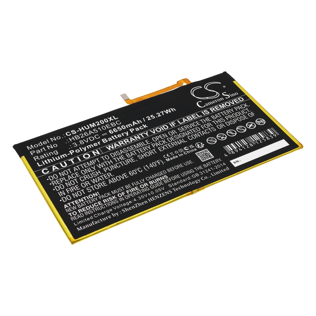 Tabletbatteri Huawei CS-HUM200XL