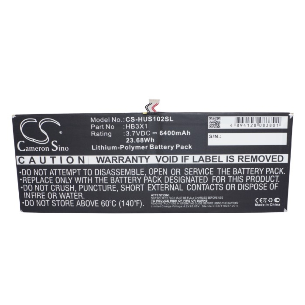 Tabletbatteri Huawei CS-HUS102SL