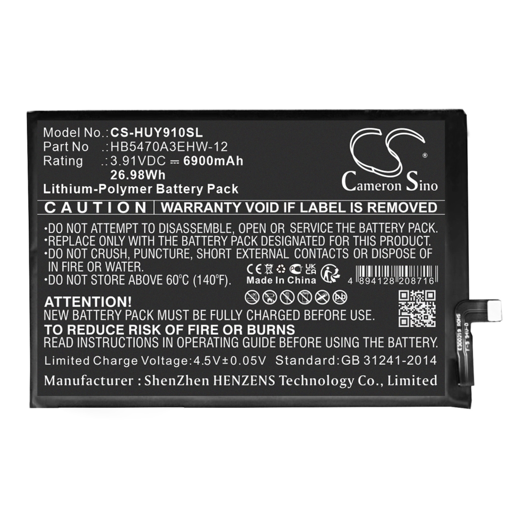 Mobiltelefonbatteri Huawei CS-HUY910SL
