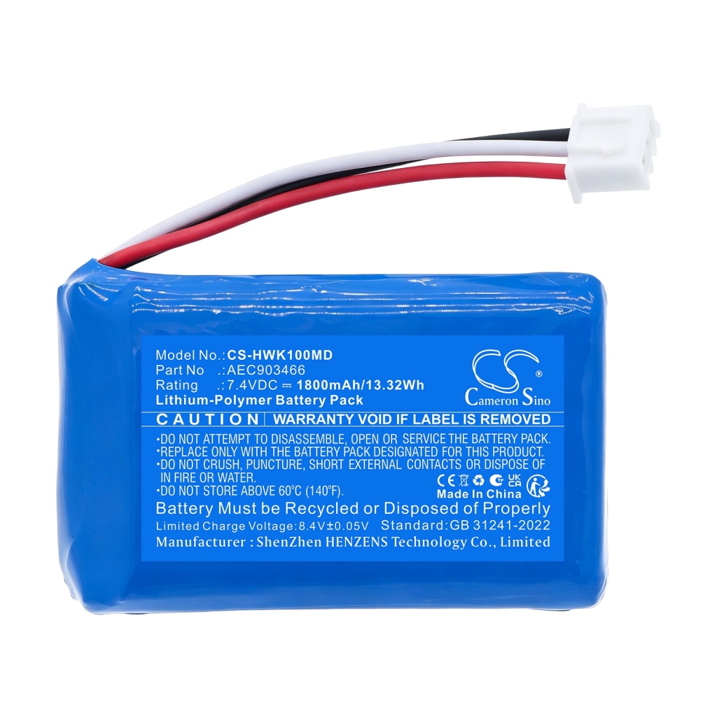 Batteri kompatibel med Hawkmed CS-HWK100MD