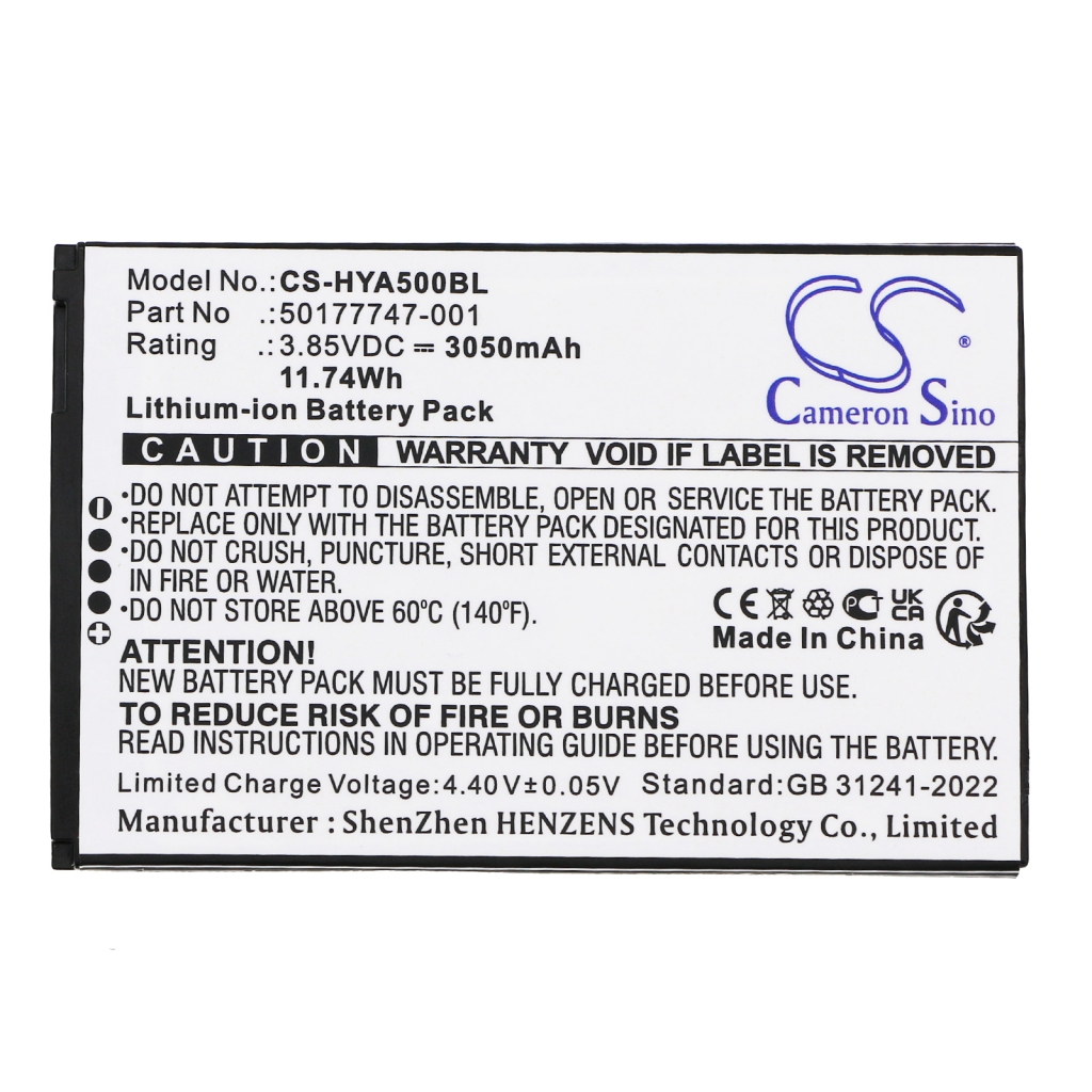 Stregkode Honeywell CS-HYA500BL