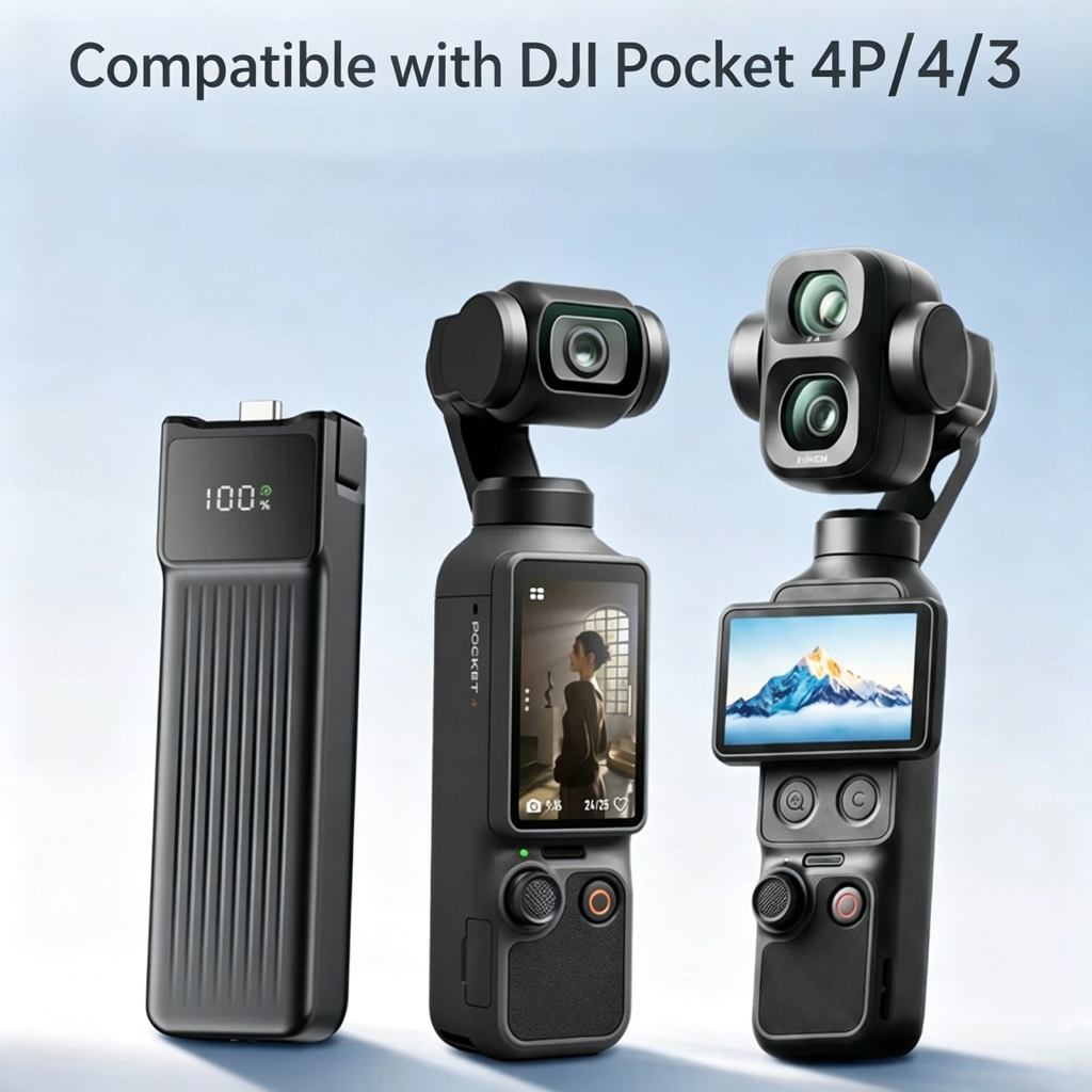 Batterier kompatibel med DJI Osmo Pocket 3 Pocket 4 Pocket 4P CS-HYD112MC