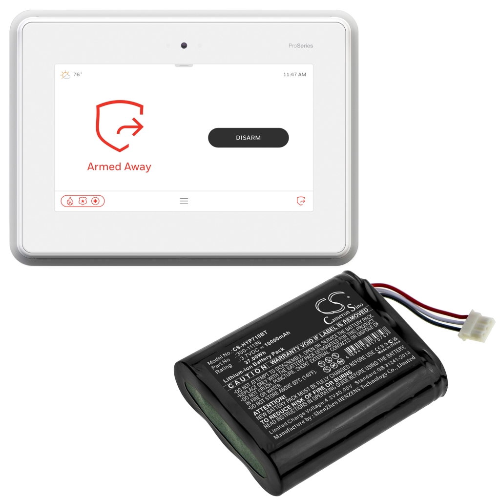 Hjemmesikkerhedskamera batteri Honeywell CS-HYP710BT