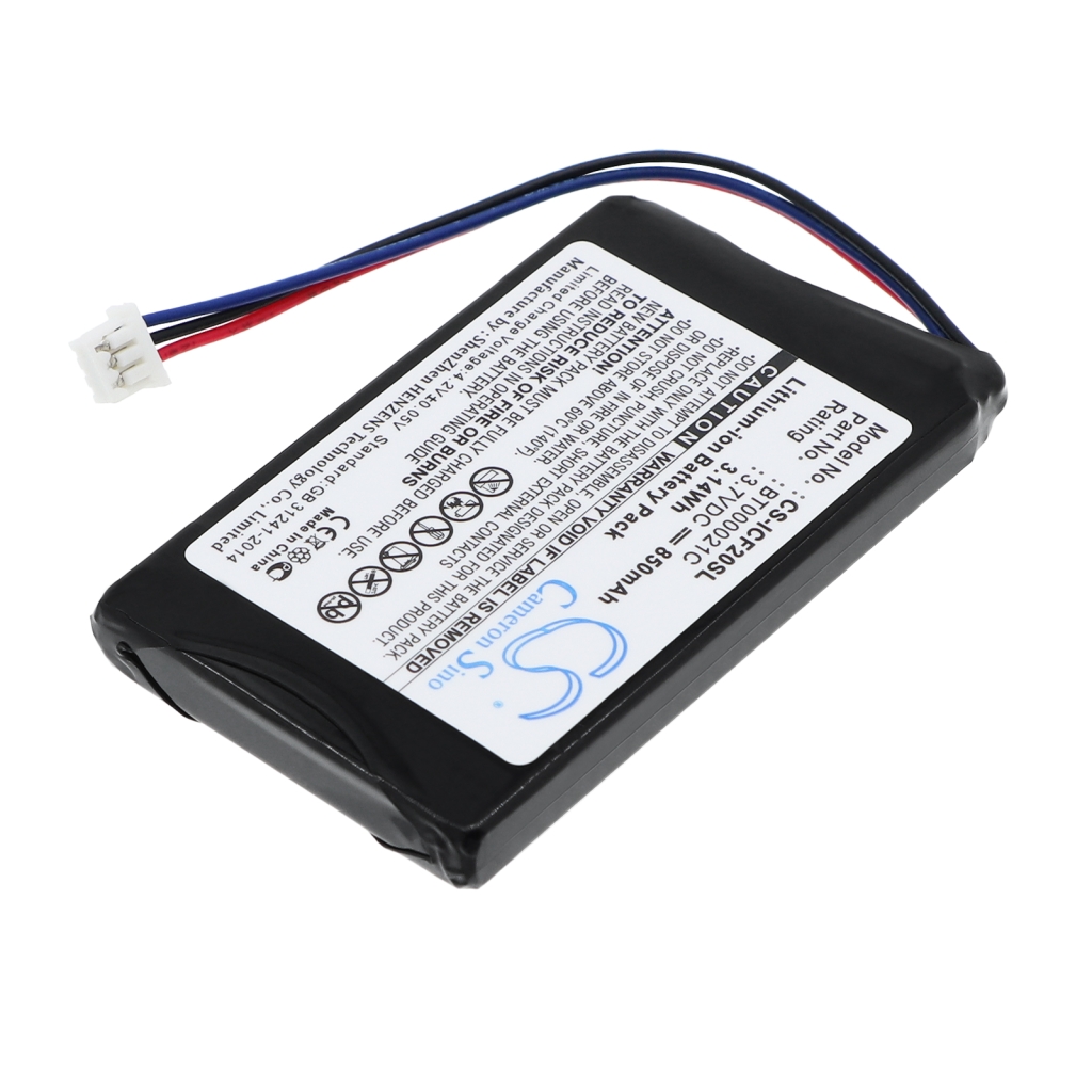 Batterier kompatibel med Navman F20 F20 Euro CS-ICF20SL