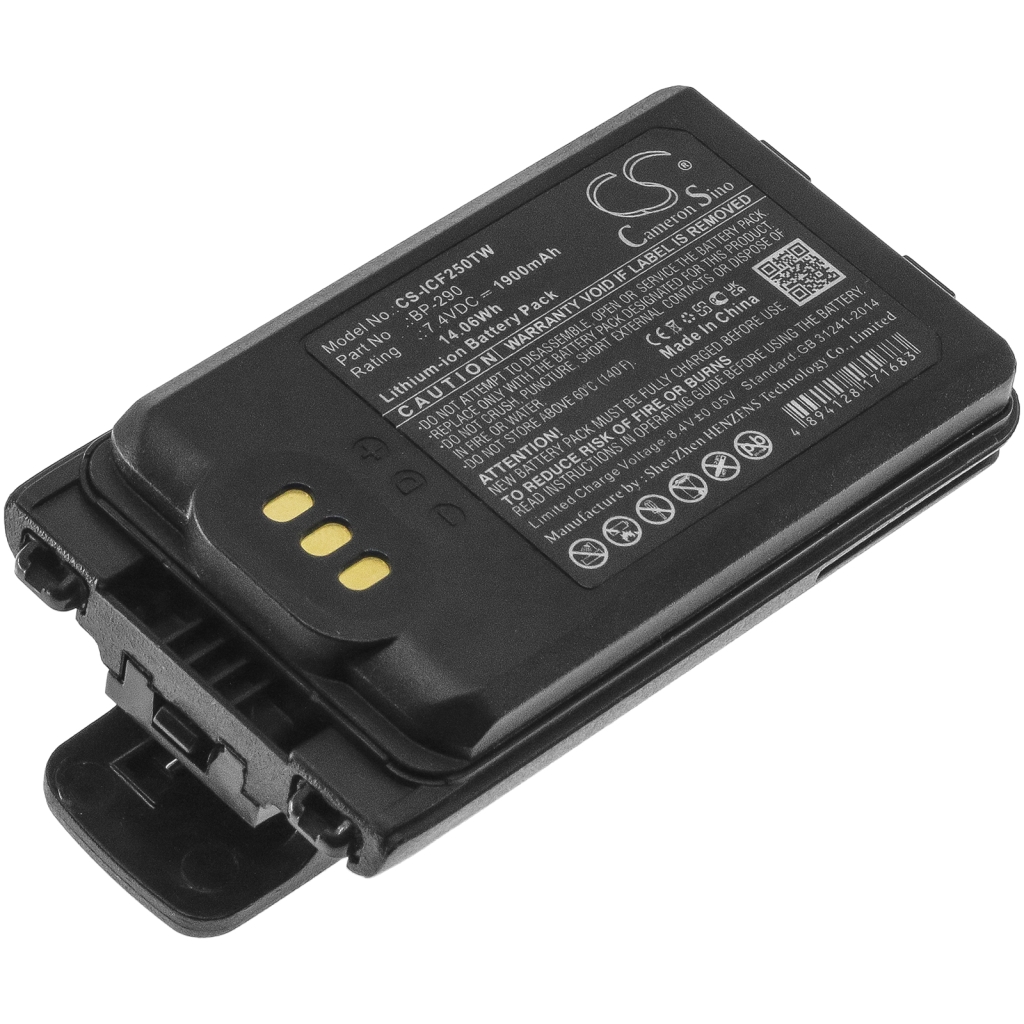 Tovejs radio batteri Icom CS-ICF250TW